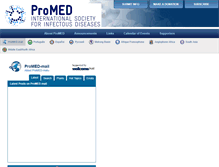 Tablet Screenshot of beta.promedmail.org